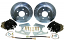 Rear Disc Brake Conversion, GM 10-12 Bolt, 11" Rotors, Black Caliper