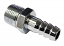 Gas Tank Hose Fitting, 180 Degree, 3/8", Chrome