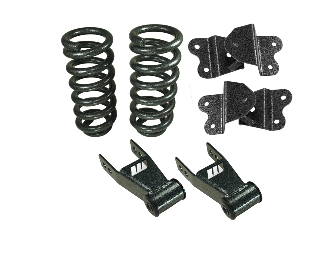 1988-98 Chevy and GMC C1500 Lowering Kit, 2" Front, 4" Rear, Economy Type 1988-98 Chevy and GMC C1500 Lowering Kit, 2" Front, 4" Rear, Economy Type