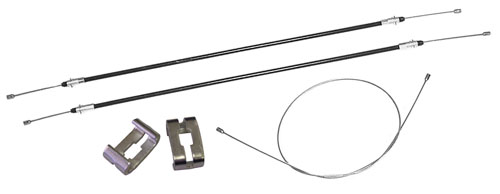 1955-57 Chevy Belair Emergency Brake Cable Set, Disc Brake Conversion 