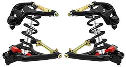 1955-57 Chevy Belair Coil Over Suspension Kit with Tubular Control Arms, Stage 3+