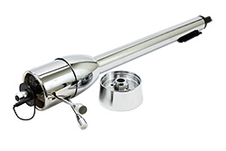 Universal Tilt Steering Column, Floor Shift, Chrome