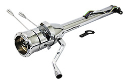 Universal Tilt Steering Column, Column Shift, Chrome