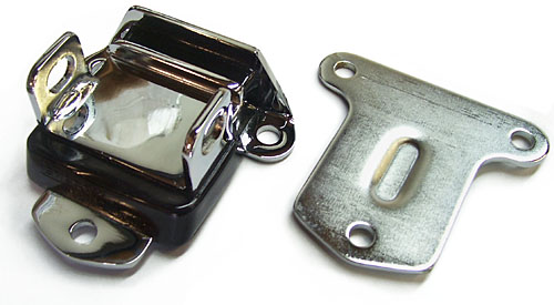 Chevrolet V-8 Engine Motor Mount, Polyurethane, Chrome, Pair