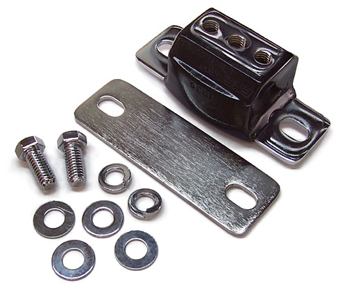 GM Transmission Mount, Polyurethane, TH350, TH400, 700R4, PowerGlide, Muncie 4 speed, CHROME